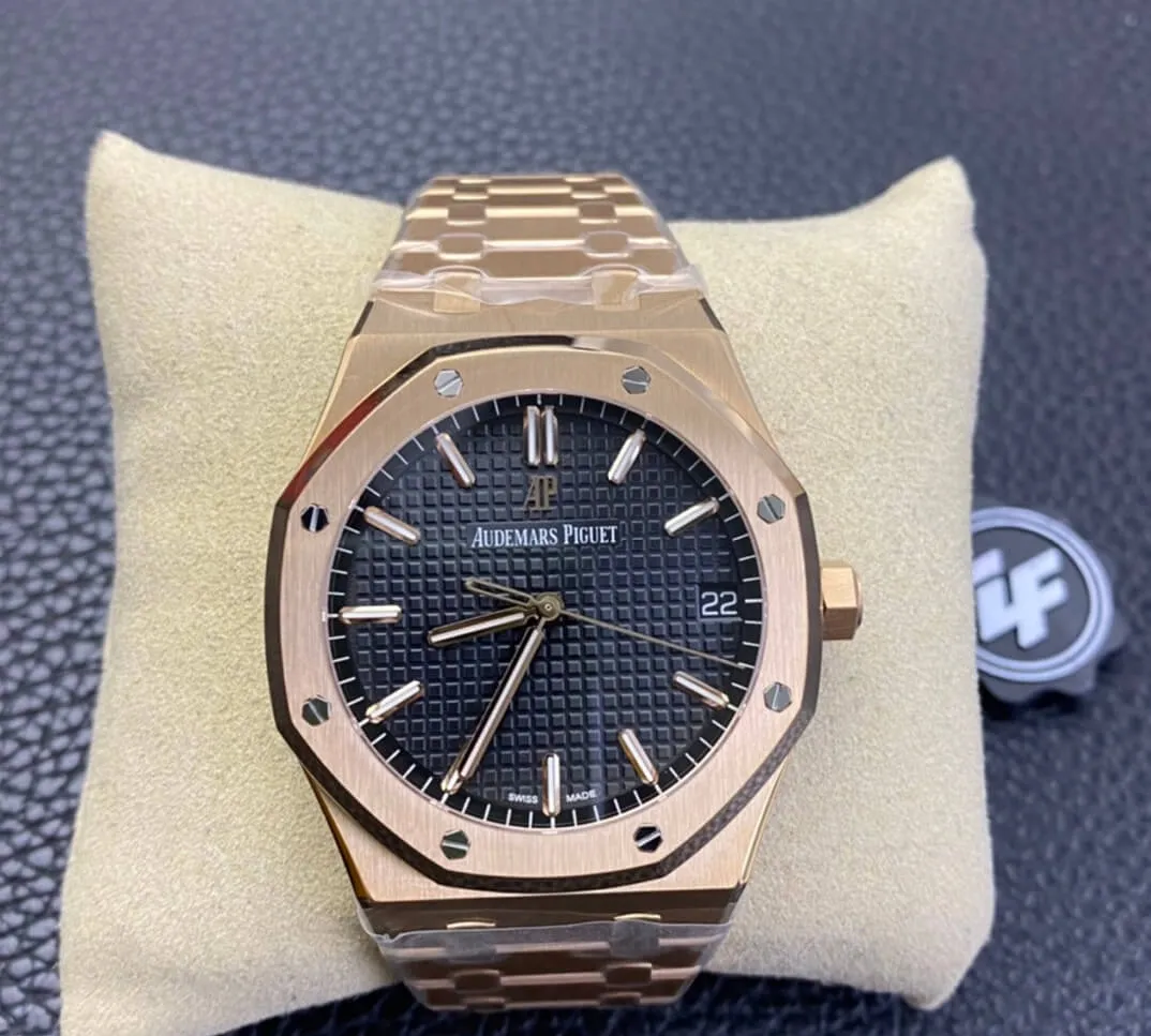Audemars Piguet Royal Oak 15500OR.OO.1220OR.01 ZF Factory 1:1 Best Edition Replica Watch Gold Strap